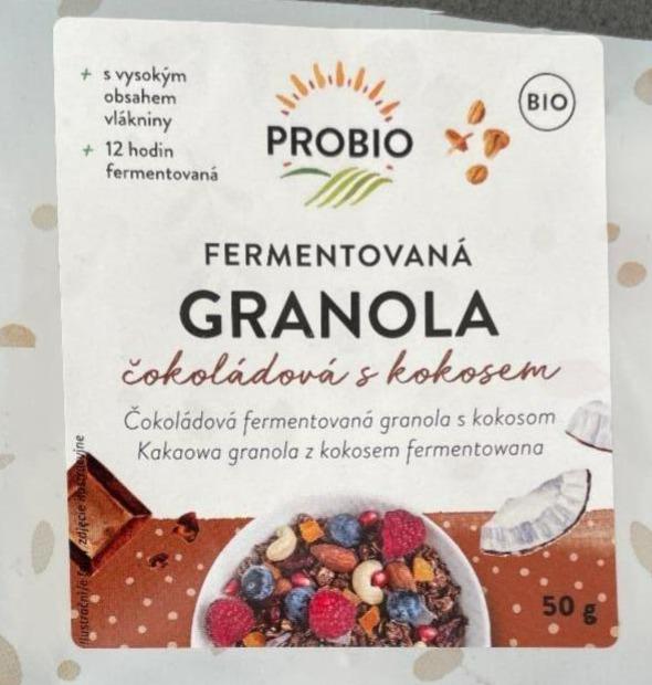 Fotografie - Fermentovaná granola čokoládová s kokosem Probio