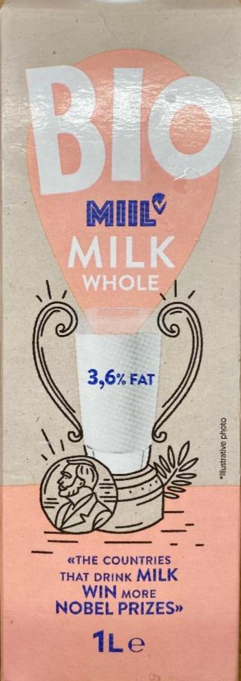 Fotografie - Bio Milk Whole 3,6% Fat Miil