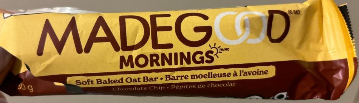 Fotografie - Mornings Soft Baked Oat Bar MadeGood