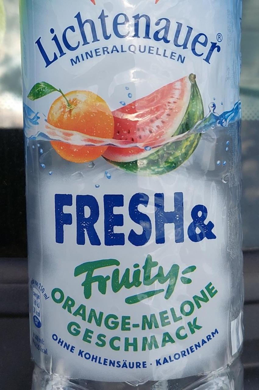 Fotografie - Fresh & Fruity Orange-Melone Geschmack Lichtenauer