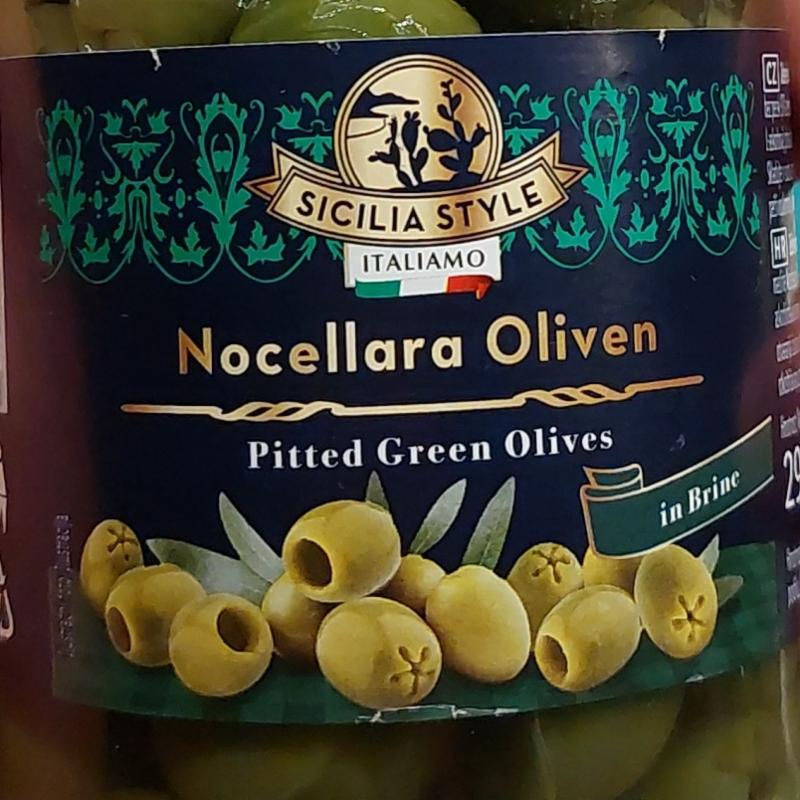 Fotografie - Sicilia Style Nocellara Oliven Pitted Green Olives in Brine Italiamo