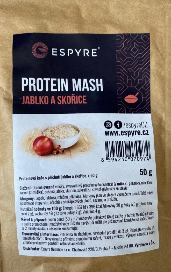 Fotografie - protein mash jablko a skořice Espyre