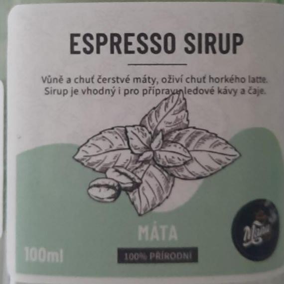 Fotografie - Espresso sirup máta Manu cafe