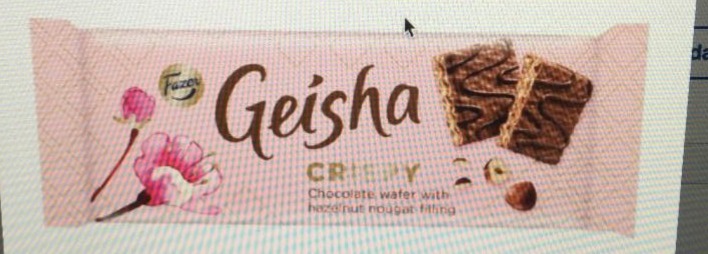 Fotografie - Geisha Crispy chocolate wafer with hazelnut nougat filling Fazer
