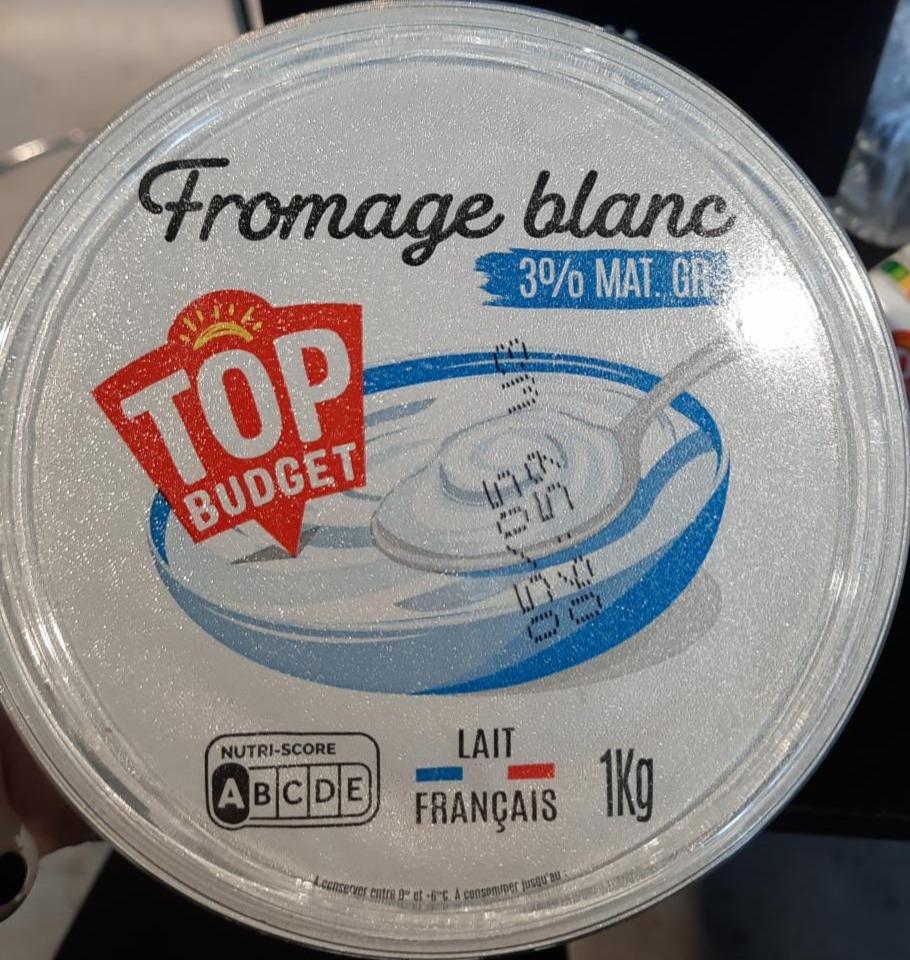 Fotografie - Fromage blanc 3% Top Budget