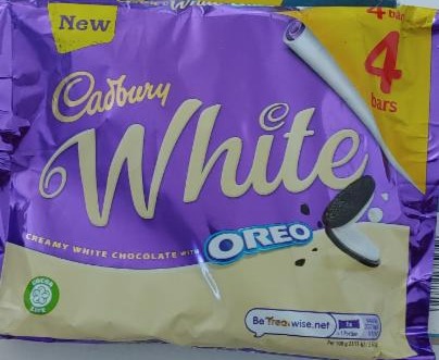 Fotografie - Oreo White Chocolate Bar Cadbury