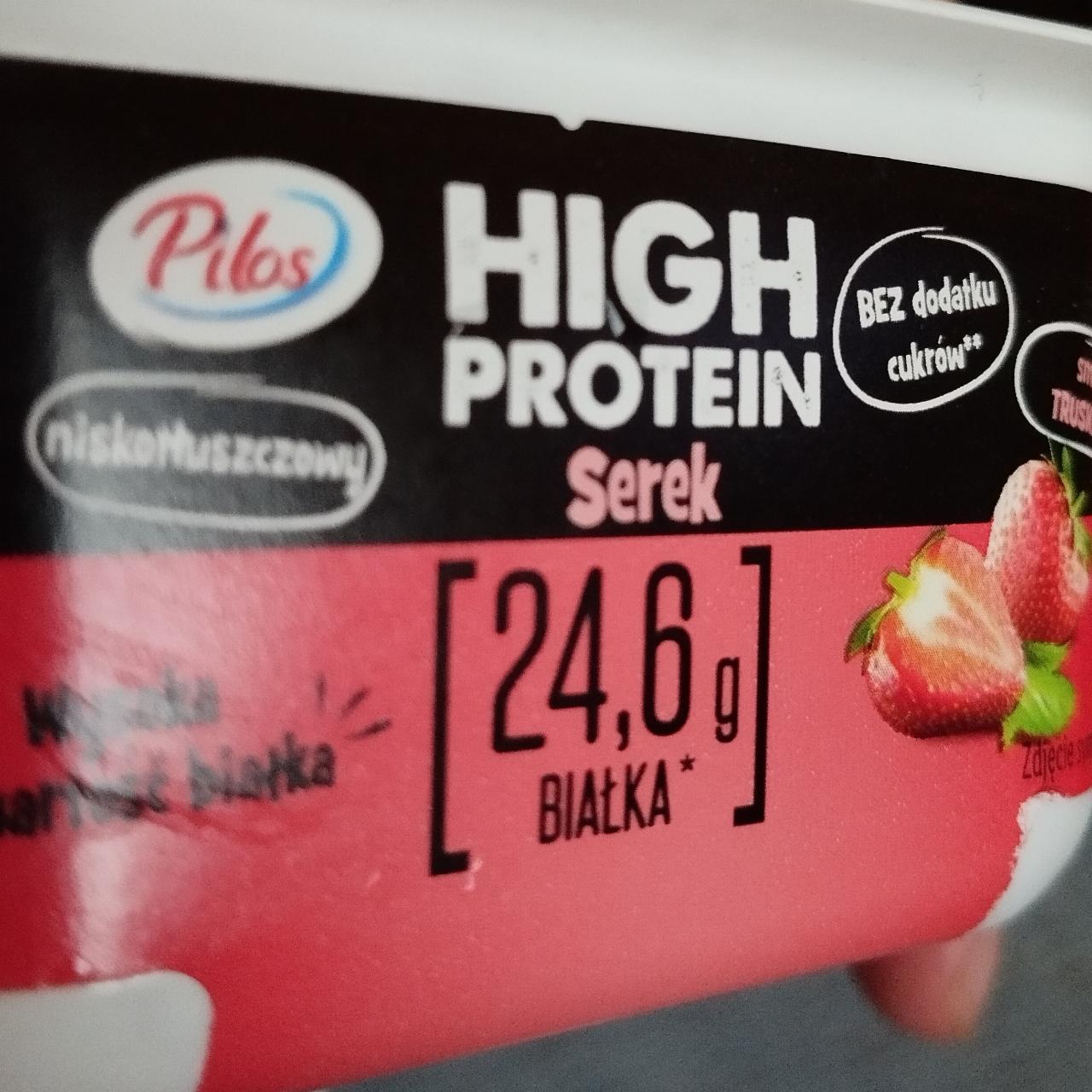 Fotografie - High Protein Serek smak truskawka Pilos