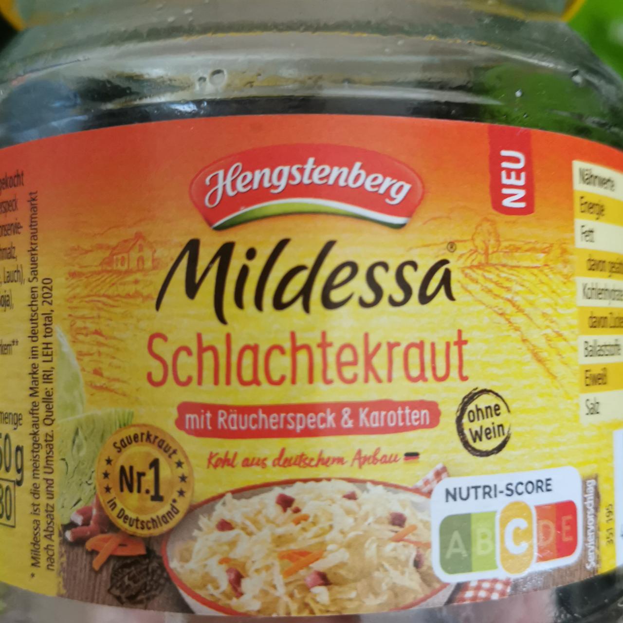 Fotografie - Schlachtekraut mit Karotten & Räucherspeck Hengstenberg-Mildessa
