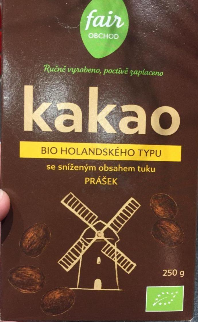 Fotografie - Kakao bio holandského typu se sníženým obsahem tuku Fair obchod