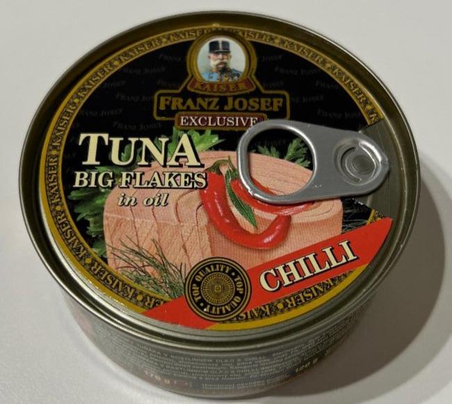 Fotografie - Tuna Big Flakes in oil Chilli Kaiser Franz Josef