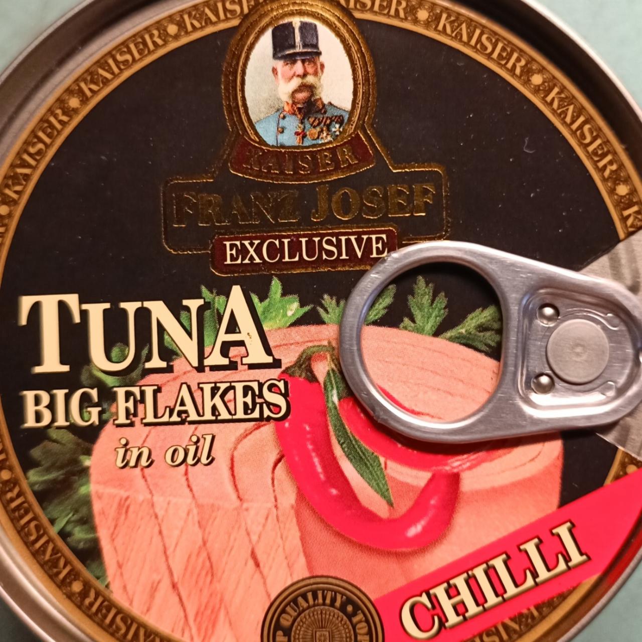 Fotografie - Tuna Big Flakes in oil Chilli Kaiser Franz Josef