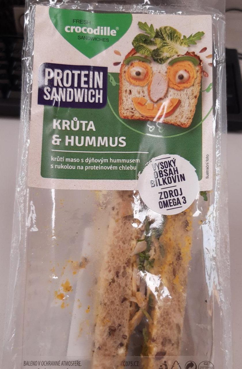 Fotografie - Protein Sandwich krůta & hummus Crocodille