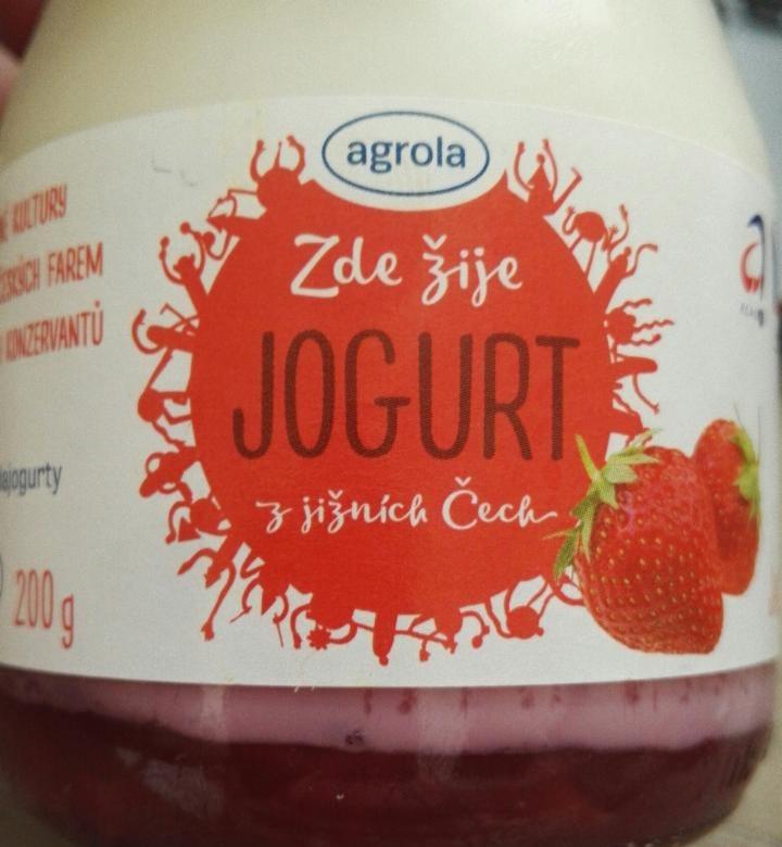 Fotografie - Zde žije jogurt z jižních Čech jahoda Agro-la