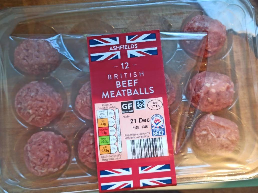 Fotografie - 12 British beef meatballs Ashfields