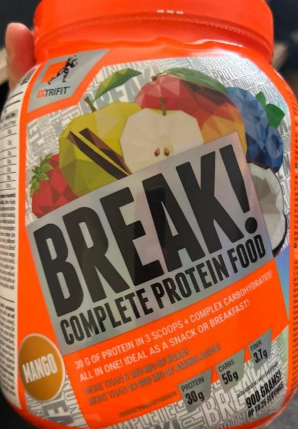 Fotografie - Break! Complete protein food mango Extrifit