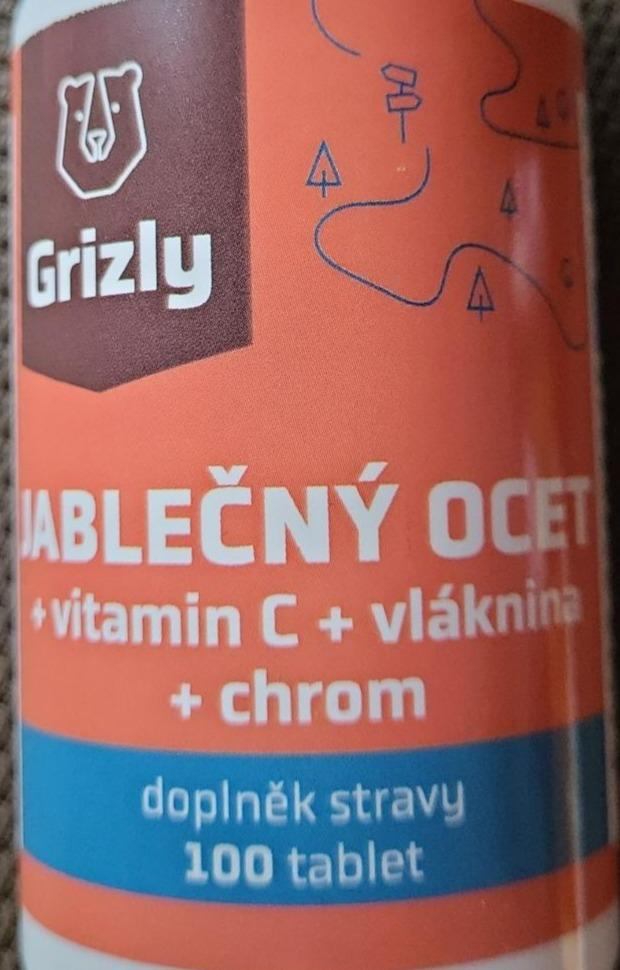 Fotografie - Jablečný ocet + vitamin C + vláknina + chrom Grizly