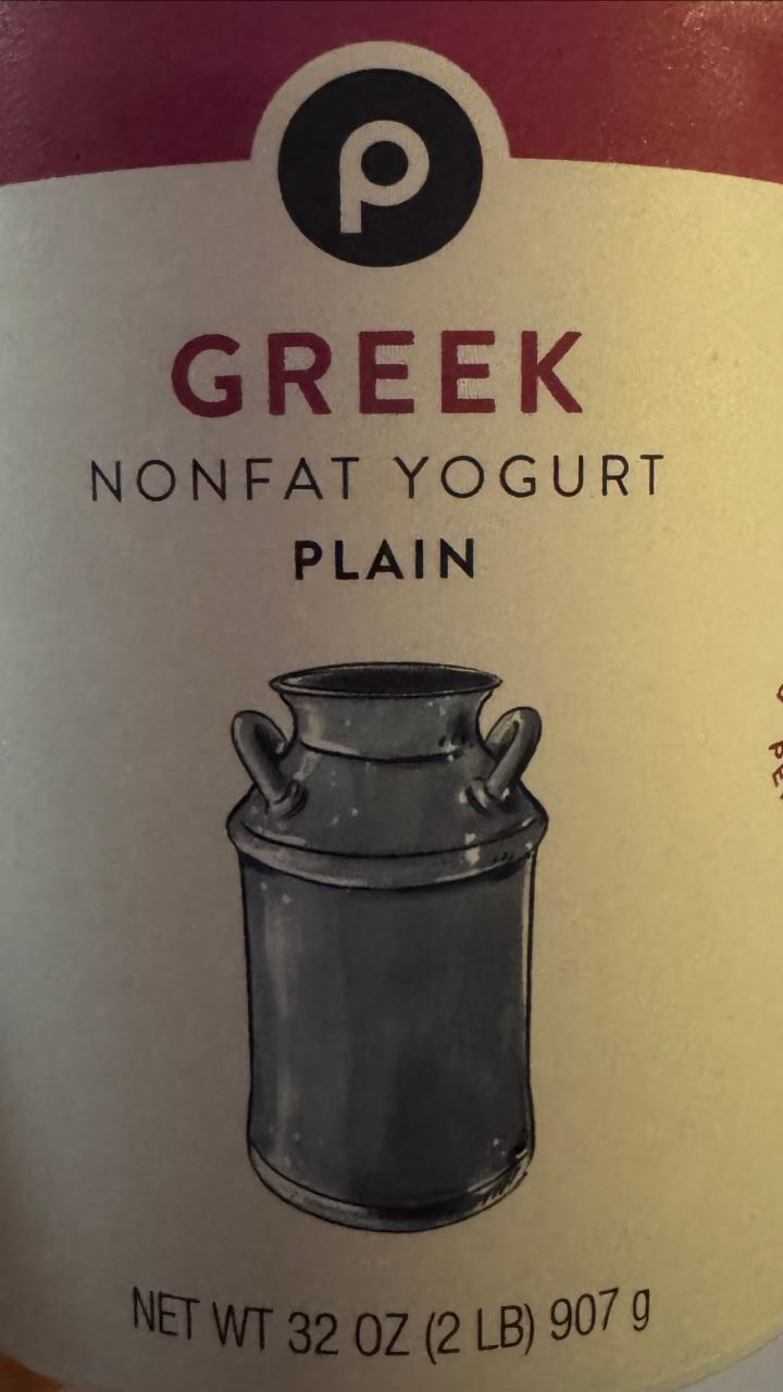 Fotografie - Greek Nonfat Yogurt Plain Publix