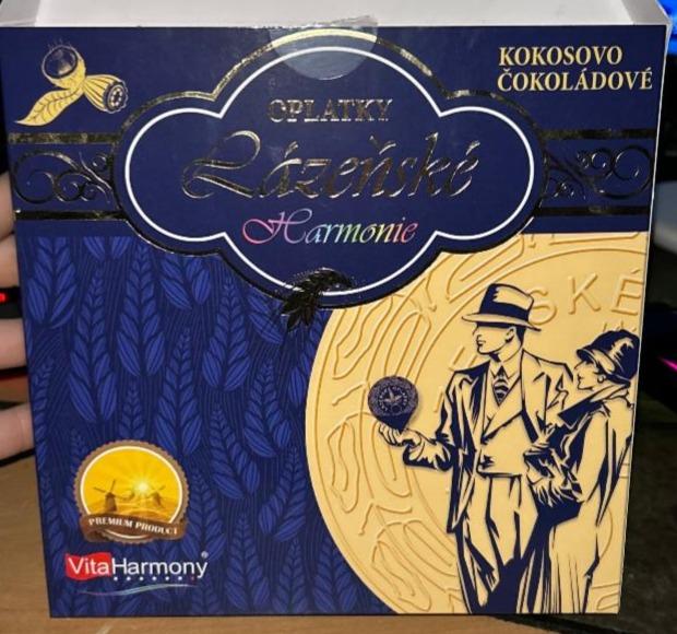 Fotografie - Lázeňské oplatky Harmonie Kokosovo-čokoládové VitaHarmony