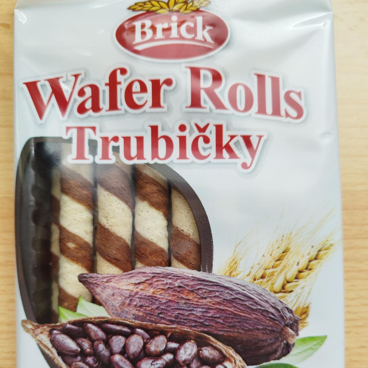 Fotografie - Wafer Rolls trubičky kakaové Brick