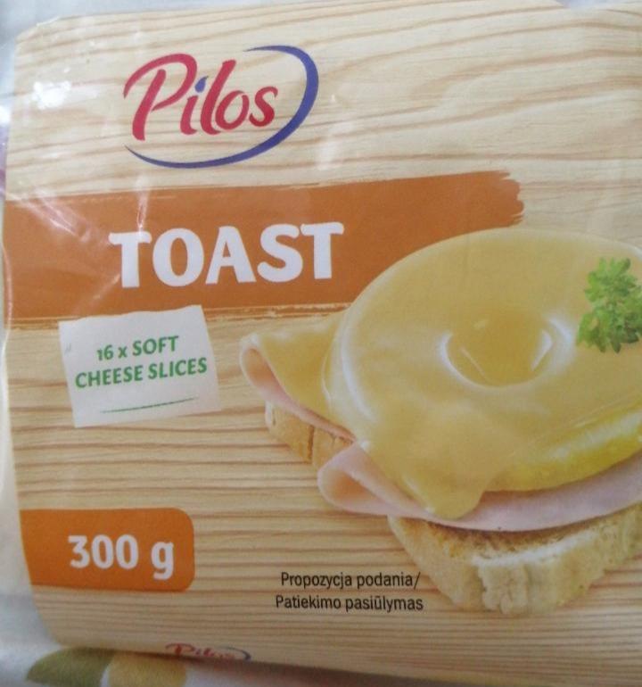 Fotografie - Toast tavený sýr plátkový Pilos