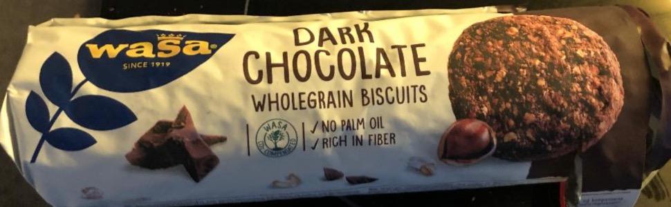 Fotografie - Dark Chocolate Wholegrain Biscuits Wasa