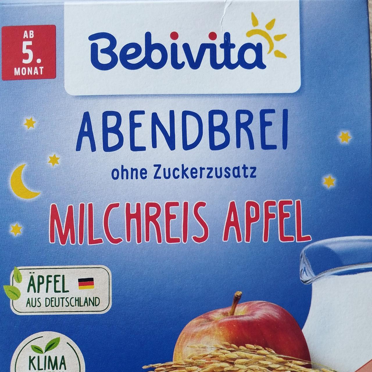 Fotografie - Abendbrei Milchreis Apfel Bebivita