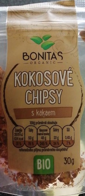 Fotografie - kokosové chipsy s kakaem Bonitas