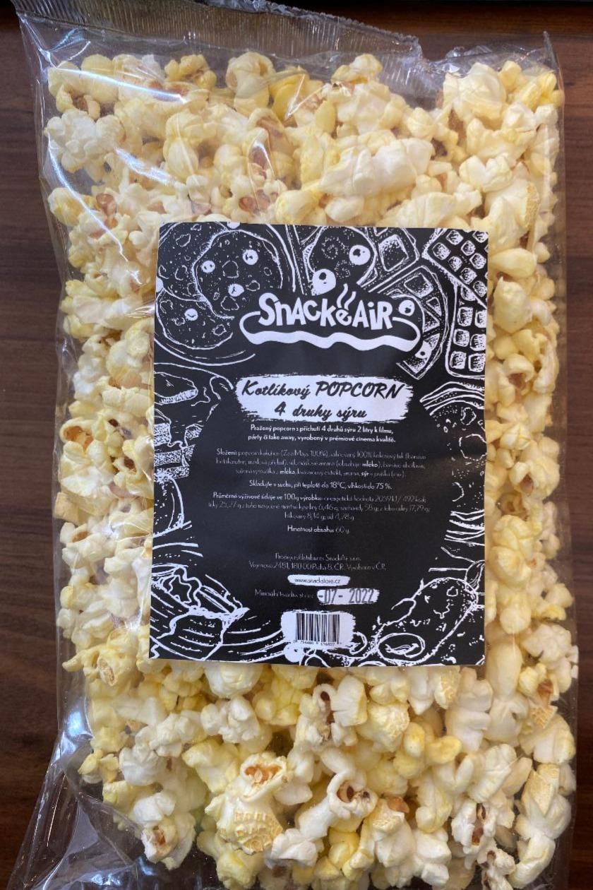 Fotografie - Kotlíkový popcorn 4 druhy sýra SnackAir