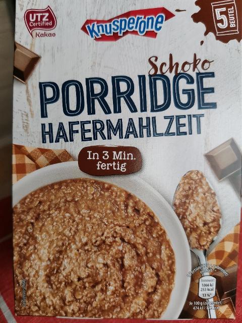 Fotografie - Porridge hafermahlzeit schoko