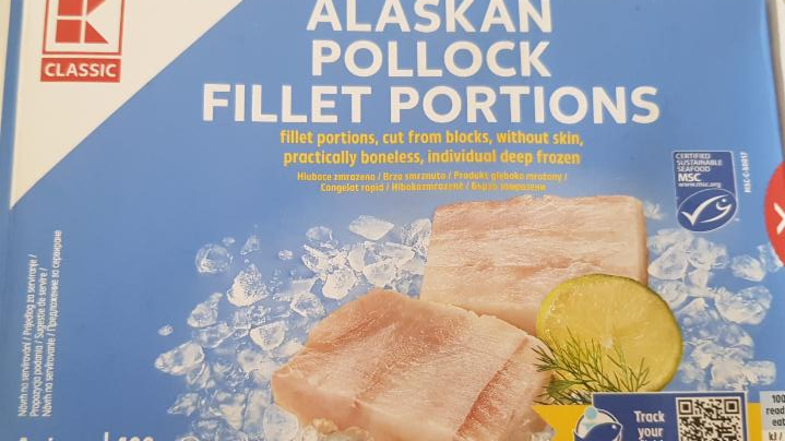 Fotografie - Alaskan pollock fillet portions (aljašská treska) K-Classic