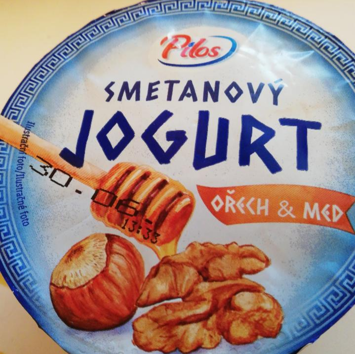 Fotografie - Smetanový jogurt ořech a med Pilos