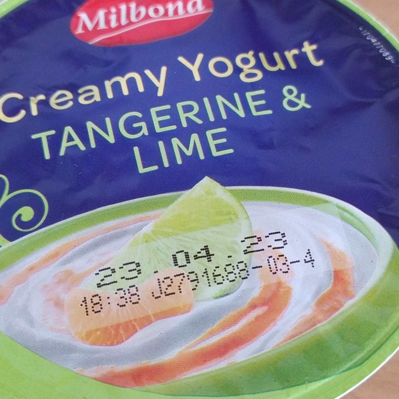 Fotografie - Cremy Yogurt Tangerine & Lime Milbona