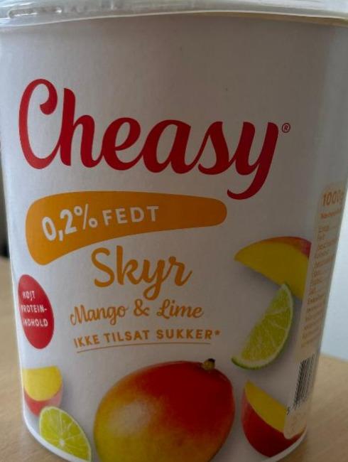 Fotografie - 0,2% fedt Skyr Mango & Lime Cheasy