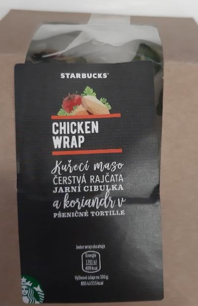 Fotografie - Wrap s trhaným kuřecím masem a rajčaty Starbucks