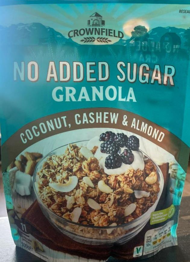 Fotografie - No Added Sugar Granola Coconut, Cashew & Almond Crownfield