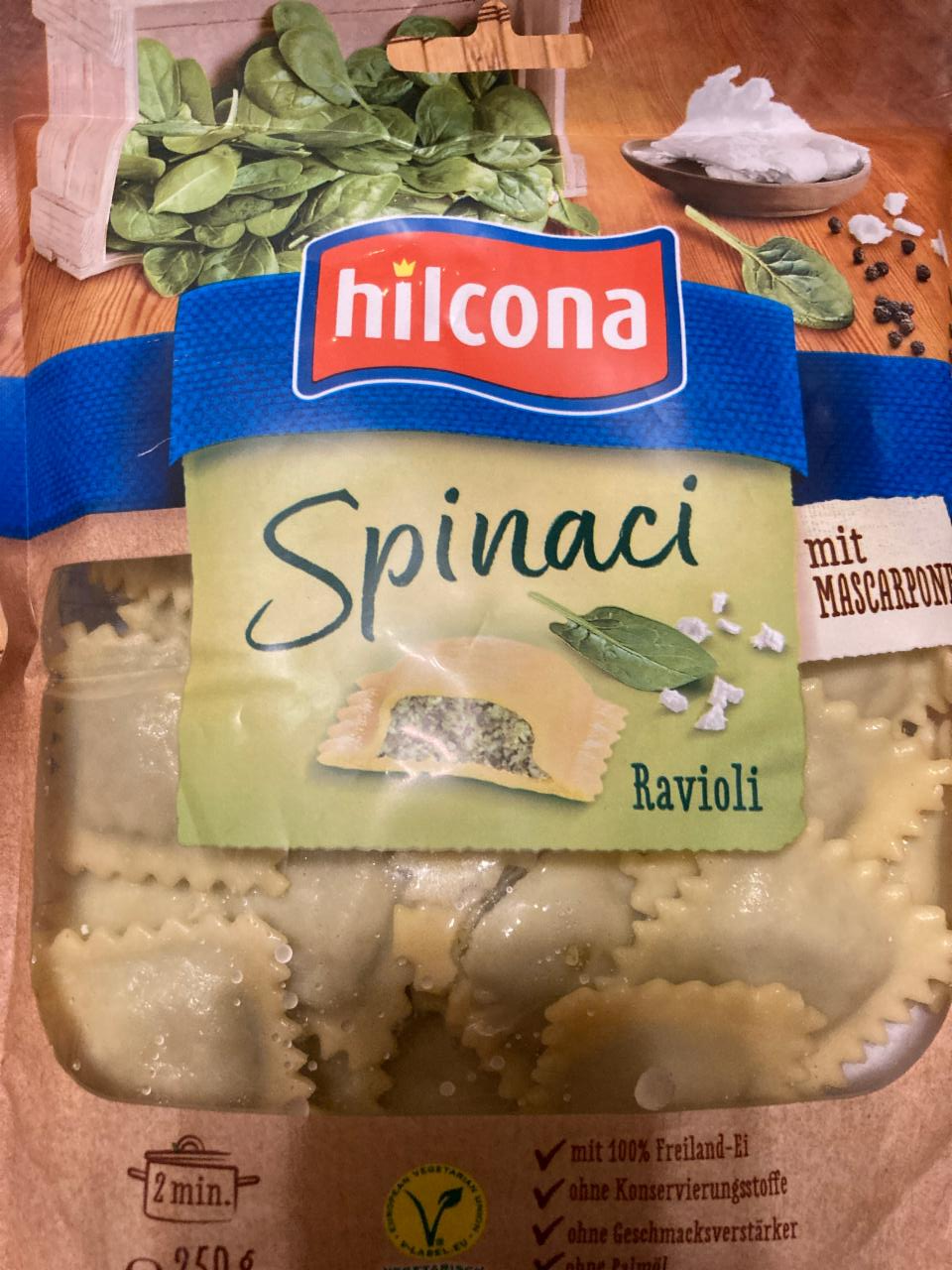 Fotografie - Spinaci ravioli mit mascarpone Hilcona