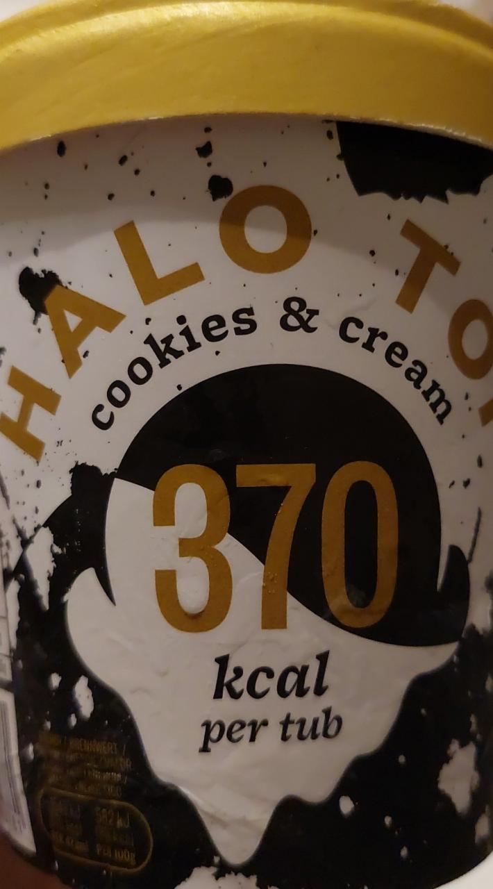 Fotografie - Cookies & Cream 370 kcal per tub Halo Top