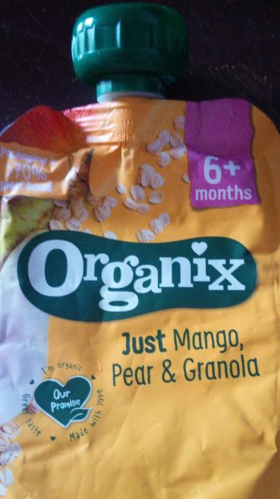 Fotografie - Just mango, pear & granola Organix