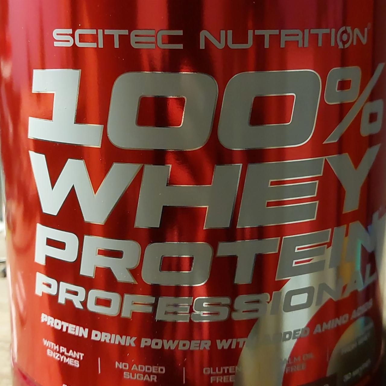 Fotografie - 100% Whey protein professional Chocolate coconut flavored Scitec nutrition