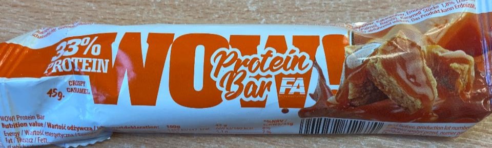 Fotografie - crispy caramel protein bar FA WOW!