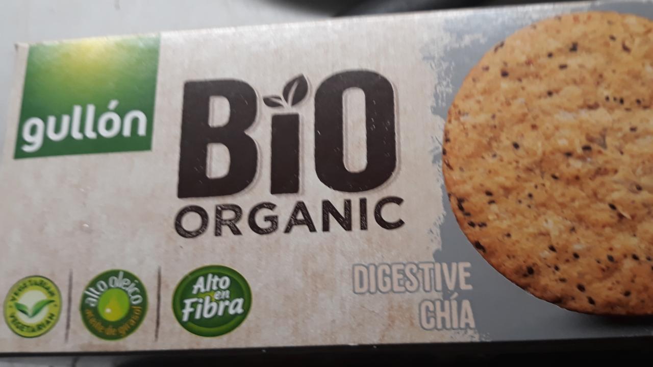 Fotografie - BIO organic digestive biscuits chia Gullón