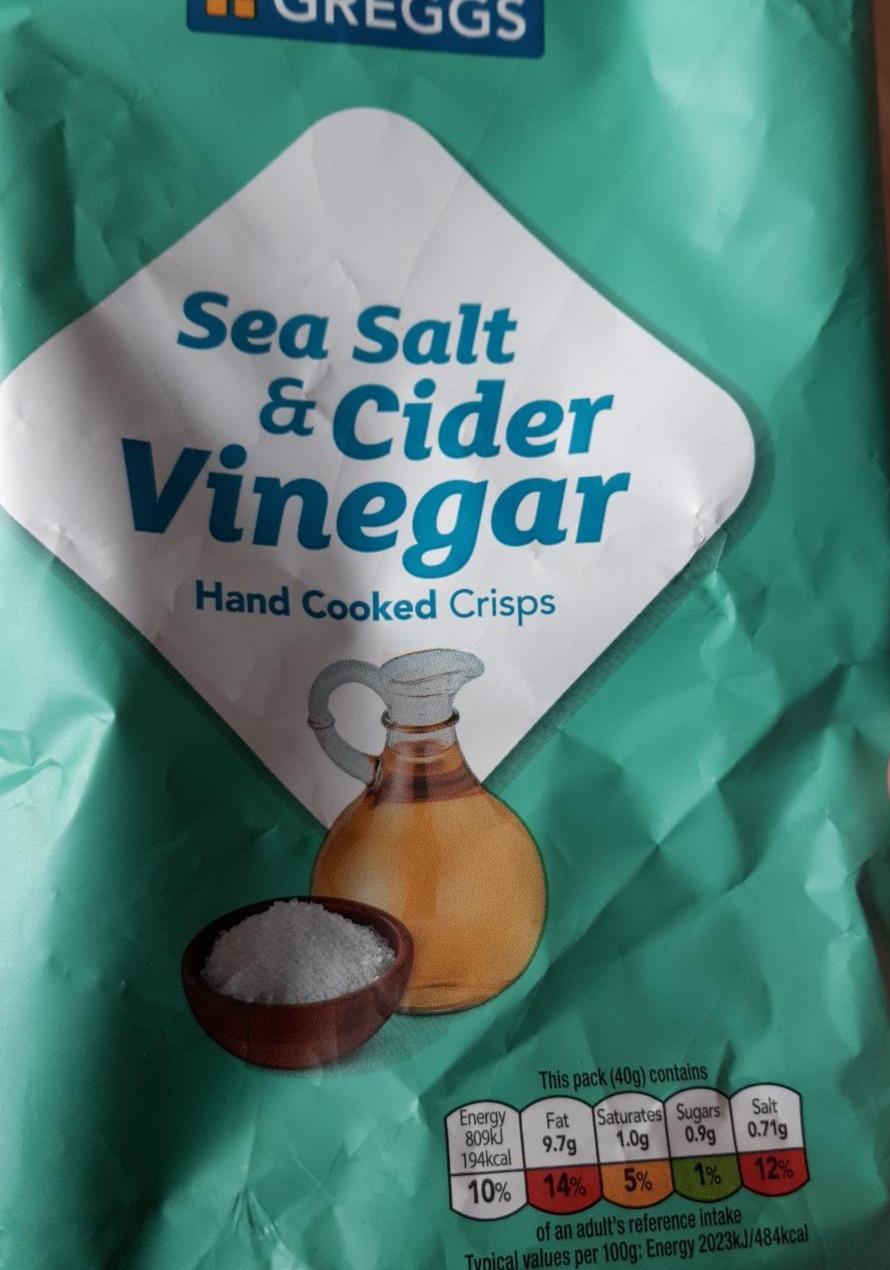 Fotografie - Sea Salt & Cider Vinegar Crisps Greggs