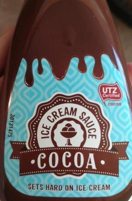 Fotografie - Ice cream sauce cocoa (kakaová tuková poleva) Lidl