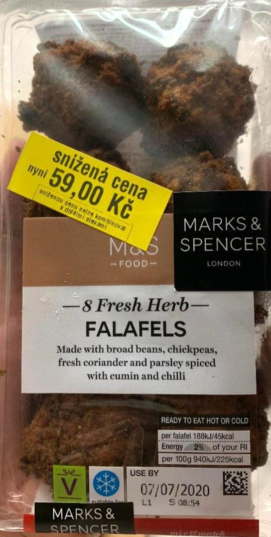Fotografie - Falafels 8 fresh herbs Marks & Spencer
