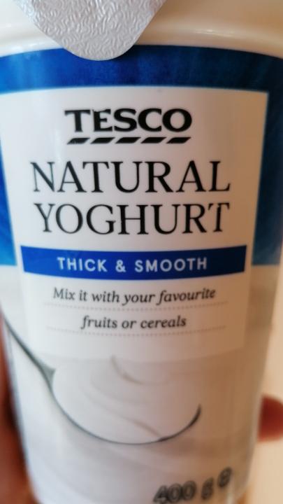 Fotografie - Natural yoghurt thick & smooth Tesco
