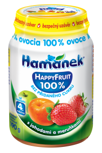 Fotografie - přesnídávka s jahodami a meruňkami HappyFruit Hamánek