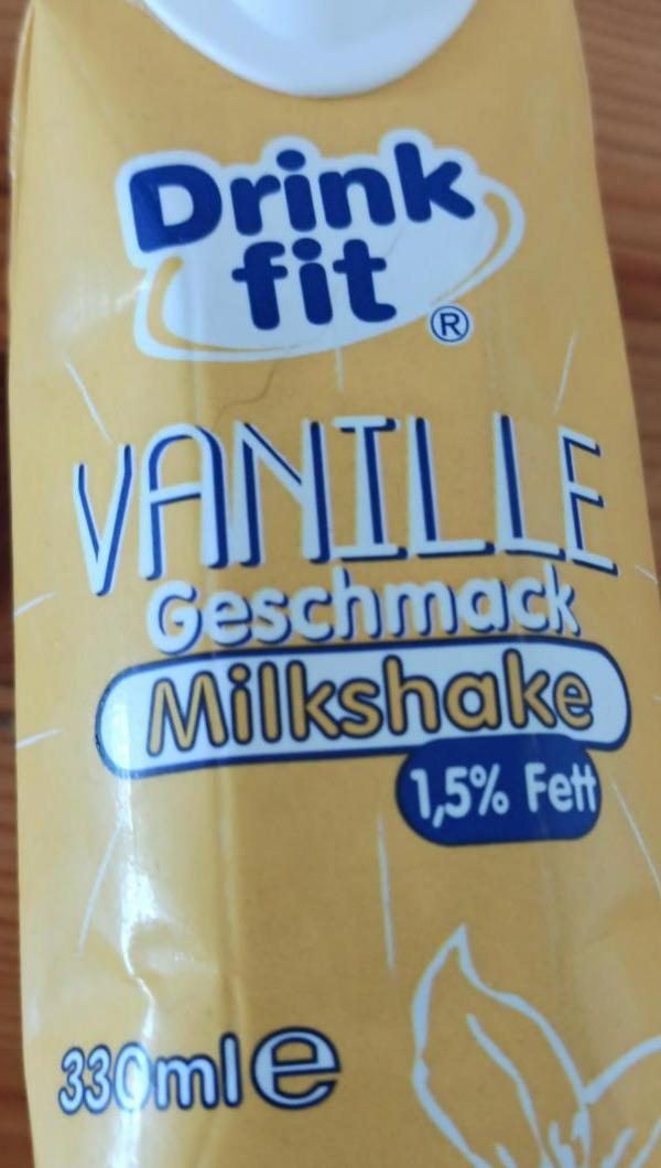 Fotografie - Vanille geschmack Milkshake Drink Fit