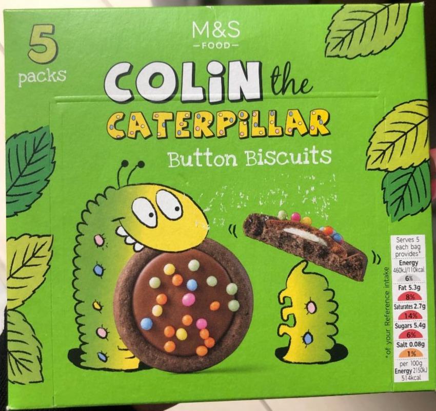 Fotografie - Colin the Caterpillar Button Biscuits M&S