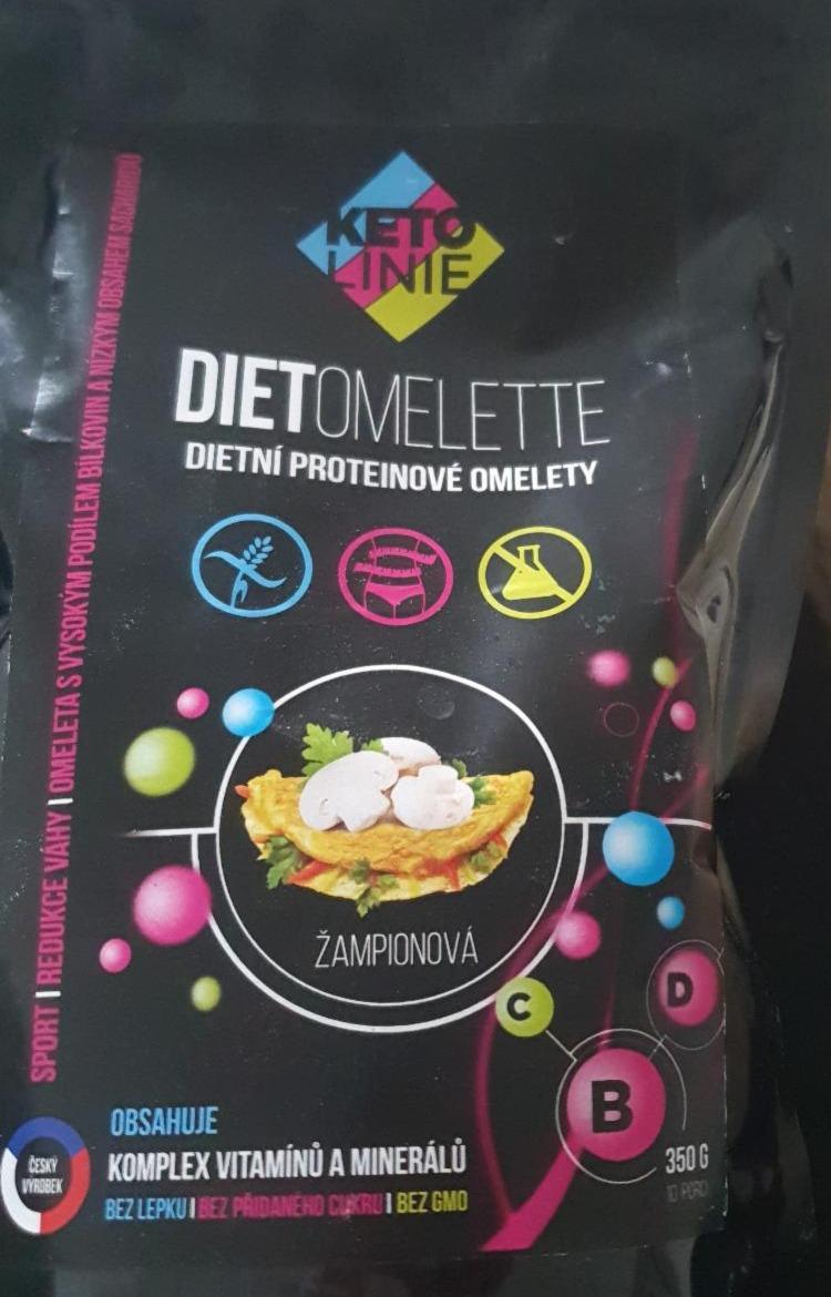 Fotografie - Dietomelette dietní proteinové omelety žampionová KetoLinie