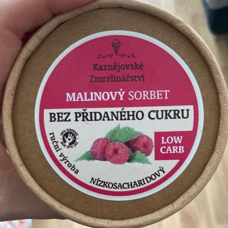Fotografie - Malinový sorbet low carb Kaznějovské zmrzlinářství